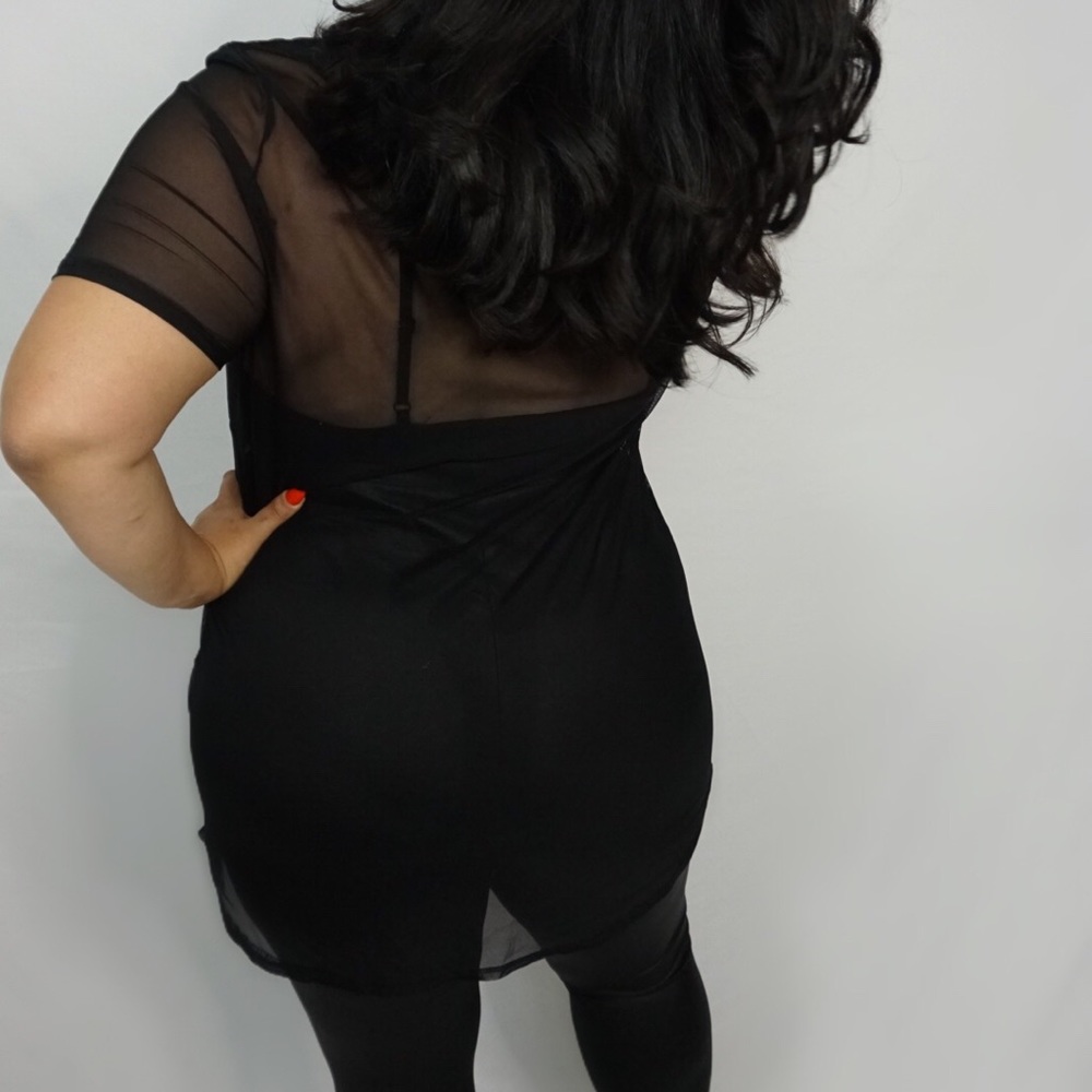 Sheer black t-shirt/Dress - Picture 1 of 3